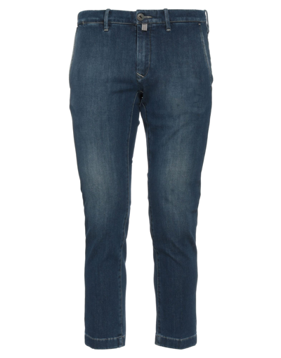 Shop Jacob Cohёn Man Jeans Blue Size 33 Cotton, Elastane