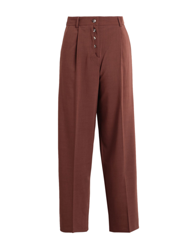 Shop Topshop Woman Pants Cocoa Size 8 Polyester, Elastane In Brown