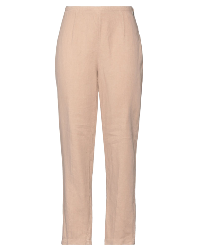 Shop Galliano Woman Pants Blush Size 26 Linen, Cotton In Pink