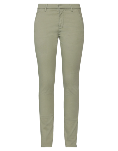 Shop Dondup Pants In Sage Green