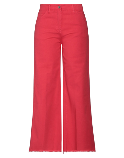 Shop True Royal Woman Pants Coral Size 4 Cotton, Elastane In Red