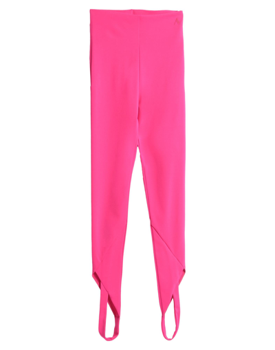 Shop Attico The  Woman Leggings Fuchsia Size 4 Viscose, Polyamide, Elastane In Pink