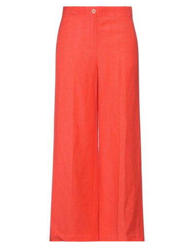 Shop Pdr Phisique Du Role Woman Pants Orange Size 1 Linen, Viscose