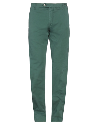 Shop Jacob Cohёn Man Pants Dark Green Size 40 Cotton, Elastane