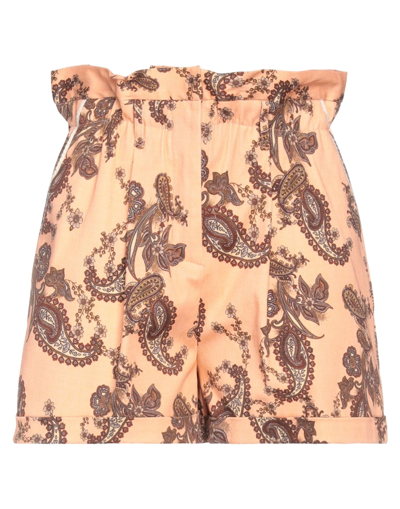 Shop Space Simona Corsellini Simona Corsellini Woman Shorts & Bermuda Shorts Salmon Pink Size 4 Cotton, Elastane