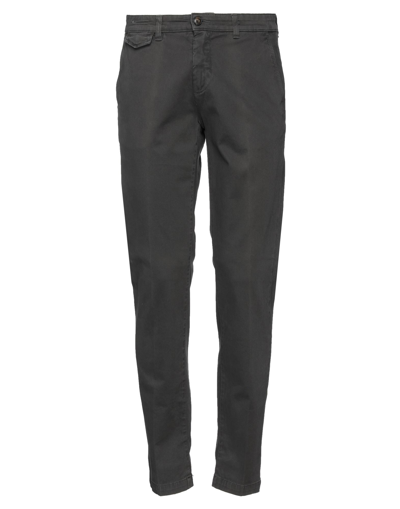 Shop Herman & Sons Man Pants Lead Size 30 Cotton, Elastane In Grey