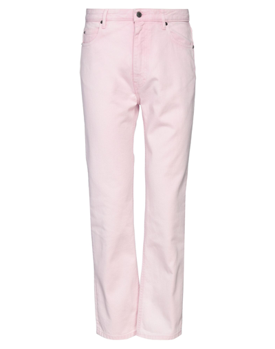 Shop Ami Alexandre Mattiussi Woman Jeans Light Pink Size 29 Cotton