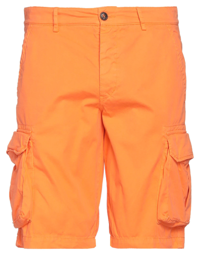 Shop 40weft Man Shorts & Bermuda Shorts Orange Size 32 Cotton