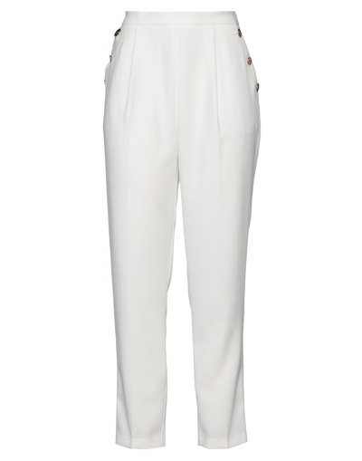 Shop Elisabetta Franchi Woman Pants White Size 8 Polyester