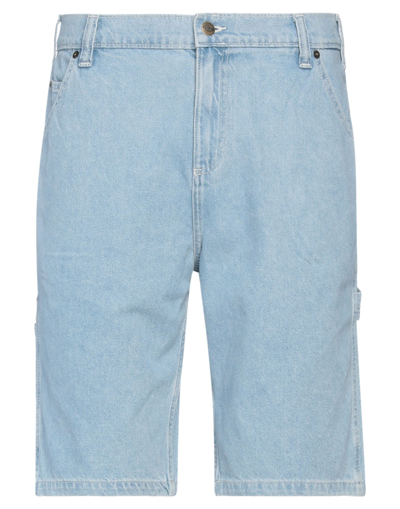Shop Dickies Man Denim Shorts Blue Size 30 Cotton