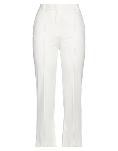 Shop Manila Grace Woman Pants White Size 6 Viscose, Polyamide, Elastane