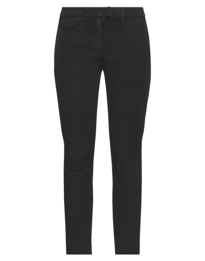 Shop Dondup Woman Pants Black Size 27 Linen, Lyocell, Elastane