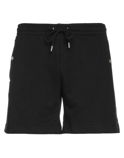 Shop Bikkembergs Man Shorts & Bermuda Shorts Black Size L Polyester, Cotton