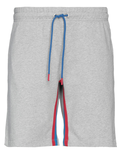 Shop Bikkembergs Man Shorts & Bermuda Shorts Light Grey Size Xxl Cotton