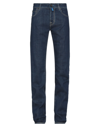 Shop Jacob Cohёn Man Jeans Blue Size 32 Cotton, Elastane