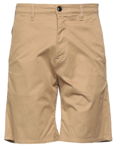 Haikure Man Shorts & Bermuda Shorts Camel Size 35 Cotton, Elastane In Green
