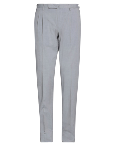 Shop Incotex Man Pants Grey Size 40 Cotton, Elastane
