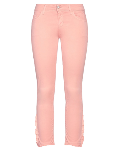 Shop Liu •jo Woman Pants Blush Size 28 Cotton, Elastane In Pink