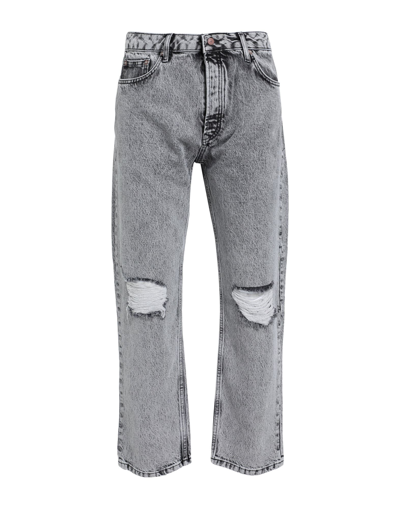 Shop Topman Man Jeans Grey Size 32w-32l Cotton
