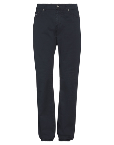 Shop Harmont & Blaine Man Pants Midnight Blue Size 40 Cotton, Elastic Fibres