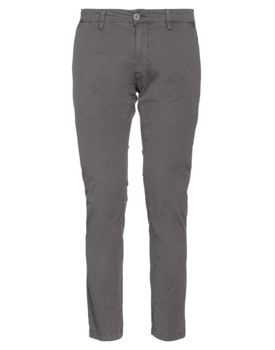 Shop Modfitters Man Pants Lead Size 30 Cotton, Elastane In Grey