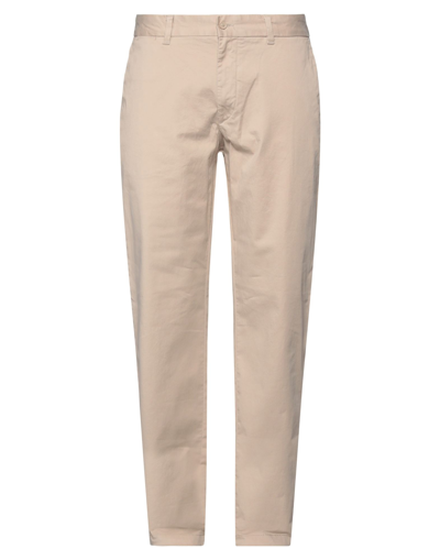 Shop Harmont & Blaine Man Pants Beige Size 40 Cotton, Elastane