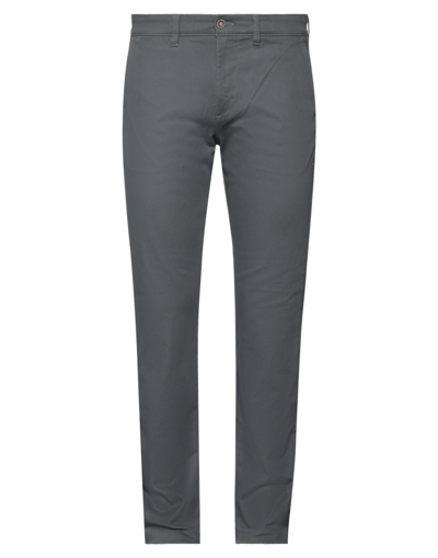 Shop Harmont & Blaine Man Pants Lead Size 40 Cotton, Elastane In Grey