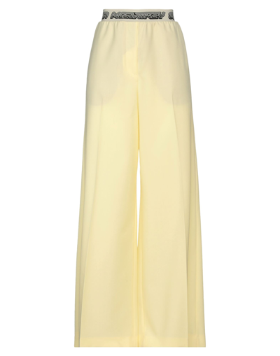 Shop Stella Mccartney Woman Pants Light Yellow Size 8-10 Wool, Polyamide, Polyester, Elastane