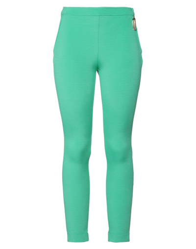 Shop Cavalli Class Woman Pants Green Size 8 Viscose, Polyamide, Elastane