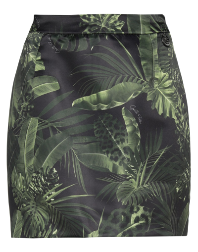 Shop Gaelle Paris Gaëlle Paris Woman Mini Skirt Dark Green Size 8 Polyester