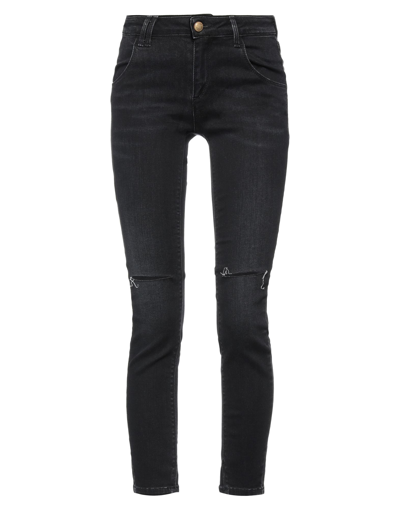Roy Rogers Blue Five-pocket Jeans With Logo Patch On The Back In Black