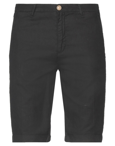 Shop Markup Man Shorts & Bermuda Shorts Black Size 26 Linen, Cotton