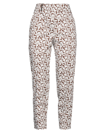 Peserico Pants In Dark Brown