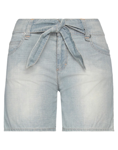 Shop Galliano Denim Shorts In Blue