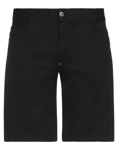 Shop Bikkembergs Man Shorts & Bermuda Shorts Black Size 34 Cotton, Linen, Elastane