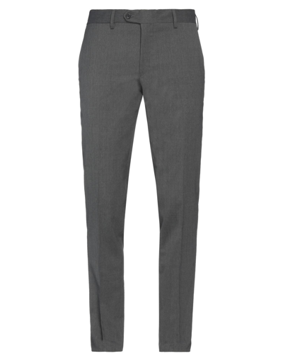 Shop Brian Dales Man Pants Lead Size 38 Polyester, Wool, Elastane In Grey