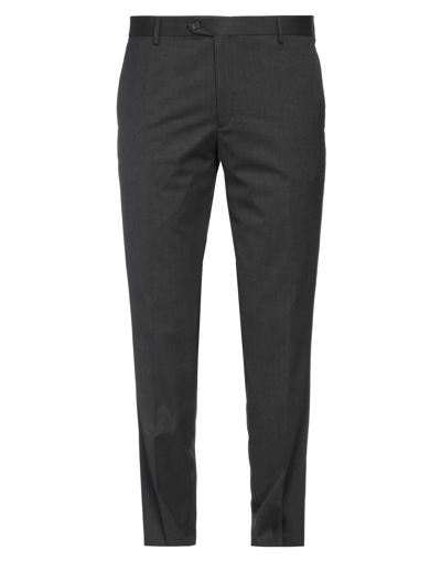 Shop Brian Dales Man Pants Steel Grey Size 38 Polyester, Wool, Elastane