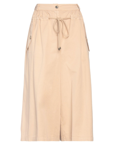 Shop Semicouture Woman Pants Beige Size 6 Cotton, Elastane