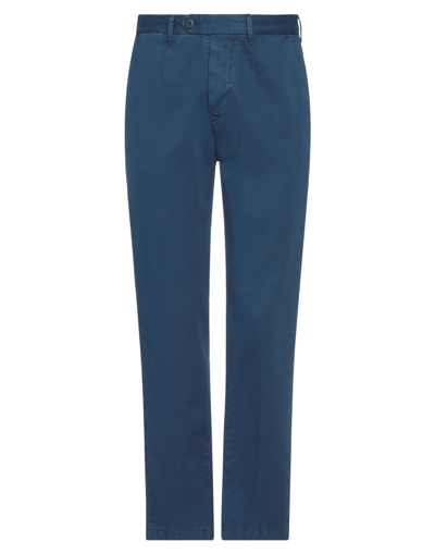 Shop Tela Genova Man Pants Midnight Blue Size 33 Cotton