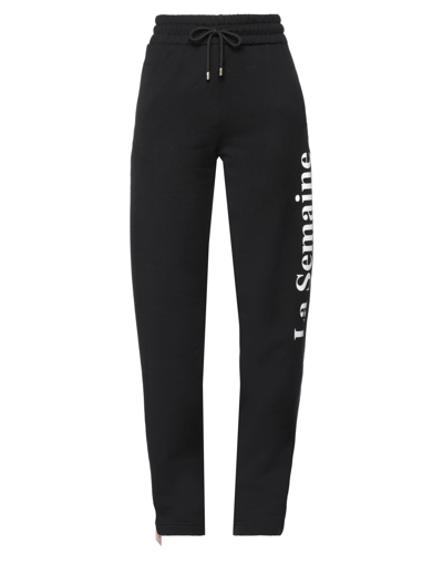 Shop La Semaine Paris Woman Pants Black Size Xl Cotton