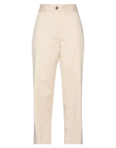 Shop Nine:inthe:morning Nine In The Morning Woman Pants Beige Size 25 Cotton, Elastane