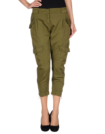Shop Galliano Pants In Military Green