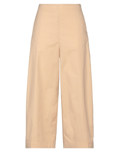 Shop Nine:inthe:morning Nine In The Morning Woman Pants Beige Size 30 Cotton, Silk, Elastane