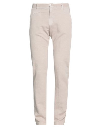 Shop Uniform Man Pants Khaki Size 30 Cotton, Linen, Elastane In Beige