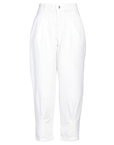 Shop Space Simona Corsellini Simona Corsellini Woman Jeans White Size 8 Cotton