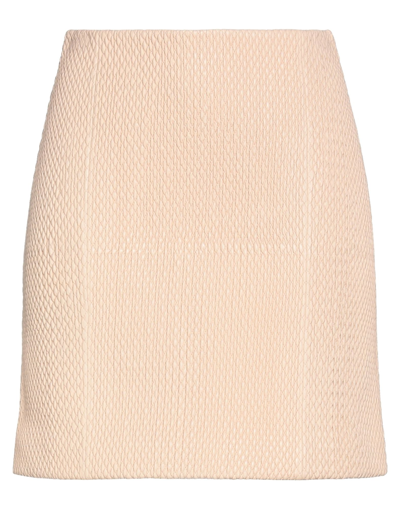 Shop Bottega Veneta Woman Mini Skirt Blush Size 2 Lambskin In Pink