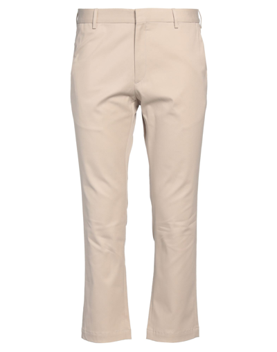 Shop Caruso Man Pants Beige Size 40 Cotton, Lycra