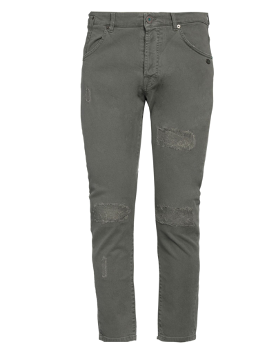 Shop Berna Man Jeans Military Green Size 26 Cotton, Elastane