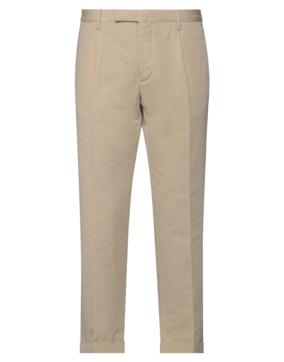 Shop Briglia 1949 Man Pants Beige Size 40 Cotton, Linen