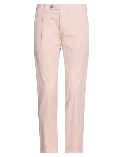 Shop Michael Coal Man Pants Blush Size 35 Cotton, Elastane In Pink